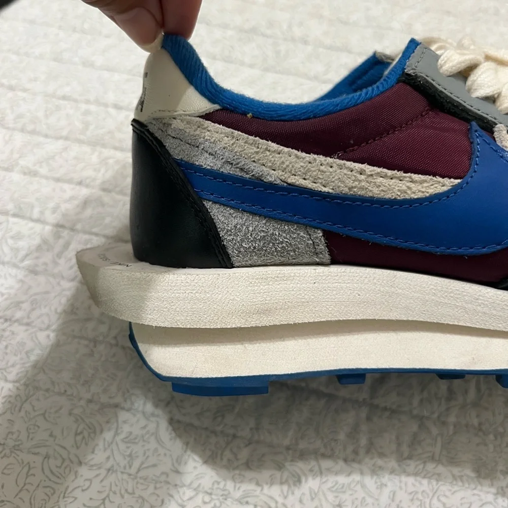 Nike Men’s Maroon and Blue Sportswear Sacai Undercover Sneakers Sz 4.5